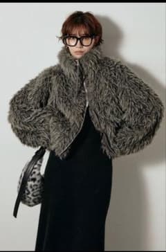 ミックスシープファースタンドブルゾン チャコール ESICA エシカ 同型