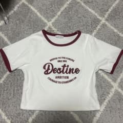 INGNI ロゴプリント リンガーTシャツ 半袖 ホワイトのサムネイル