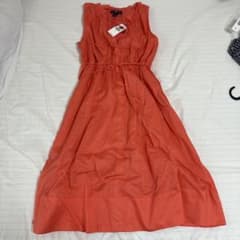 未使用　新品　GAP ノースリーブ ワンピース オレンジ XSのサムネイル
