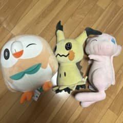 포켓몬 어뮤즈먼트 봉제인형 모쿠로 미미큐 뮤 세트