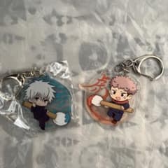 Jujutsu Kaisen Fude Mame Acrylic Keychain Satoru Gojo　Yuji Itadori
