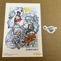 포켓믹 엽서 하츠네 미쿠 SNOW MIKU