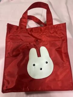 うさぎモチーフ 赤 バッグ トートバッグ ハンドバッグ レトロのサムネイル