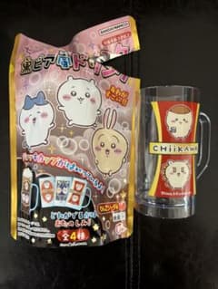 ちいかわ　黒ビア風ドリンク　ジョッキカップ　くりまんじゅう　シーサーのサムネイル