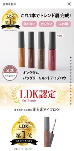 KINGDOMキングダムリキッドパウダーアイブロウのサムネイル