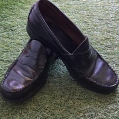 茶芯ローファー G.H BASS LOAFER  黒　ローファー メンズのサムネイル