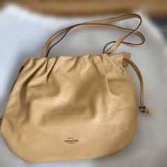 コーチ フェイドローストリングトートバッグ COACH タン 美品 - メルカリ