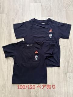 ドラえもん刺繍ネイビーTシャツ2枚セット（100/120）のサムネイル