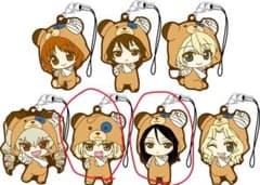 ガルパン 　PVCチャームセット　ボコられグマVer　カチューシャ　ノンナのサムネイル