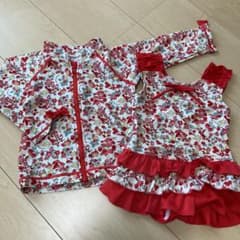 水着 女の子　80 ブランシェス　美品のサムネイル