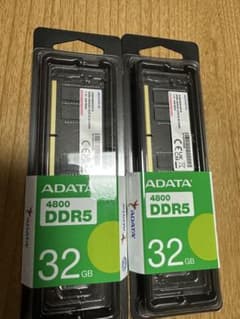 新品未開封】ADATADDR5 64GB(32GBx2)4800MHz メモリ - メルカリ