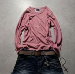 00s archive v neck L/S y2k グランジ シティボーイ - メルカリ