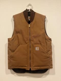 【Carhartt】ブラウン クラシックベスト Sサイズのサムネイル