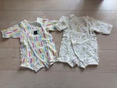 Thumbnail of カラフル(キツネ、えんぴつ柄)ロンパース2着セット　西松屋