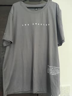 LOS ANGELES プリント Tシャツ XXL グレーのサムネイル