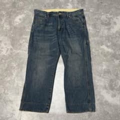 y2k archive ワイドデニム クロップドパンツ 七分丈 グランジ M