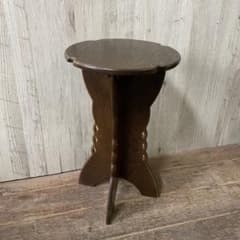 英国 アンティーク 木製 フラワースタンド 花台 燭台 飾り棚 猫脚