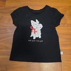 kate spade new york 犬柄 Tシャツ ブラック 1回だけ使用のサムネイル