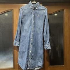 Ralph Lauren デニムシャツワンピース XS - メルカリ