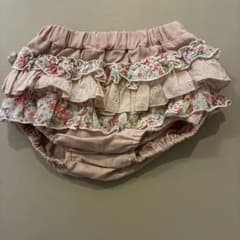 ベビー ブルマ フリル 花柄 ピンクのサムネイル