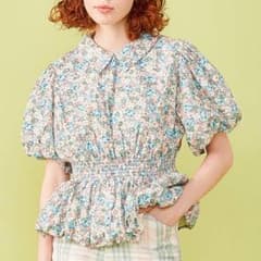 poppy バルーンフラワートップス　ブラウス　あさぎーにょのサムネイル