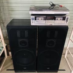日立】Lo-DスピーカーHS-F500 / レコードプレーヤー・カセットデッキ