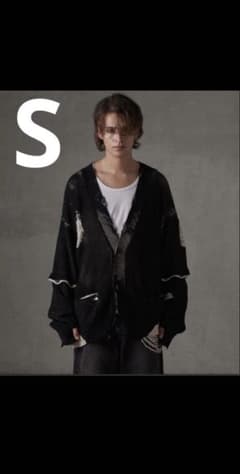 GRANCY ディストラクションデザインビッグカーディガン ブラック S