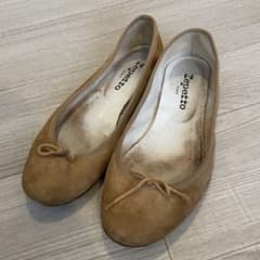 Repetto Suede Beige Ballet Flats, Size 24cm (38)