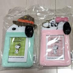 PEANUTS スヌーピー ふわふわインスタントフォトキーホルダー 2種セット