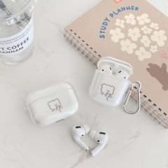 Airpods pro ケース くま ベア 熊 韓国 クリア 可愛いのサムネイル