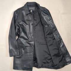 Banana Republic バナナリパブリック レザー カーコート 野村訓市 極美品 バナナリパブリック レザー カーコート ブラック Lサイズ 野村