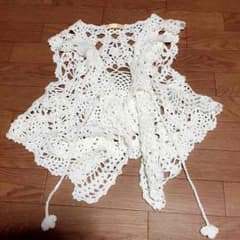 ベスト 夏 かぎ編みタイプ 白のサムネイル