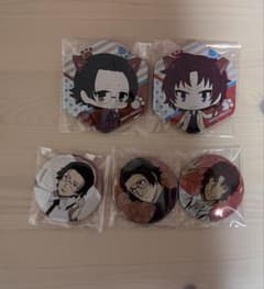 文豪ストレイドッグス 織田作之助 坂口安吾缶バッジ 5点セットのサムネイル