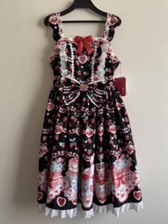 strawberry cake party スカラップJSK 黒 - メルカリ