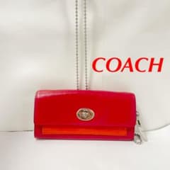 COACH コーチ　長財布【レッド】のサムネイル