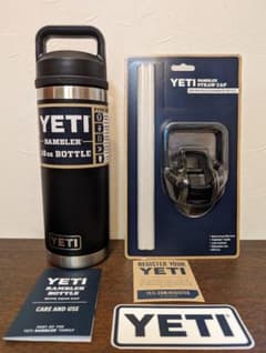 新品未使用 YETI イエティー タンブラー 18oz ストローキャップセットのサムネイル