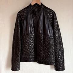 SANTACROCE キルティング レザー ライダースジャケット - メルカリ