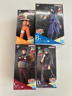 [미개봉품] 이치 반 쿠지 NARUTO 나루토 질풍전 닌노 絆 ABCD상 4점 세트