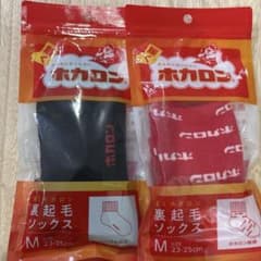 履くホカロン　裏起毛ソックス23〜25cm 2足セット