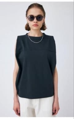 MOUSSY ノースリーブ カットソー チャコールのサムネイル