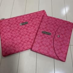 COACH ステーショナリーセット (手帳・ポーチ)ピンクのサムネイル