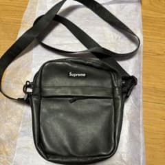 Supreme レザー ショルダーバッグ ブラックのサムネイル