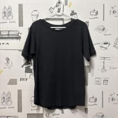 黒のテクスチャー半袖Tシャツのサムネイル