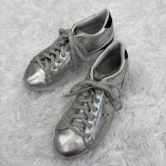 美品✨オニツカタイガー 25.5LAWNSHIP ローンシップ PF シルバー