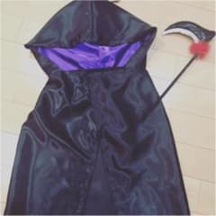 ハロウィン　衣装　ドラキュラ　マント　コスプレ　カマおまけ！のサムネイル