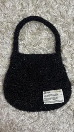 MOUSSY シャギー ハンドバッグ ブラックのサムネイル