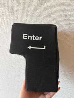 Enterキー型 ブラック キーボードカバーのサムネイル