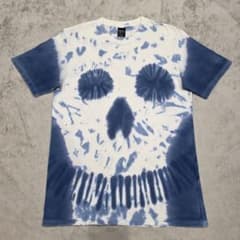 ナンバーナイン 06ss ガンズ期 たいだい染め Tシャツ 3 ブルー スカル 