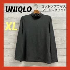 상태좋음 UNIQLO 긴팔 코튼 플라이 스타틀 넥 T 여성 XL 그레이