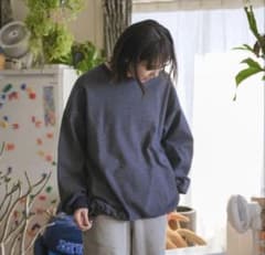 BONBONSTORE ドローストリングボーダースウェットシャツ B2784のサムネイル